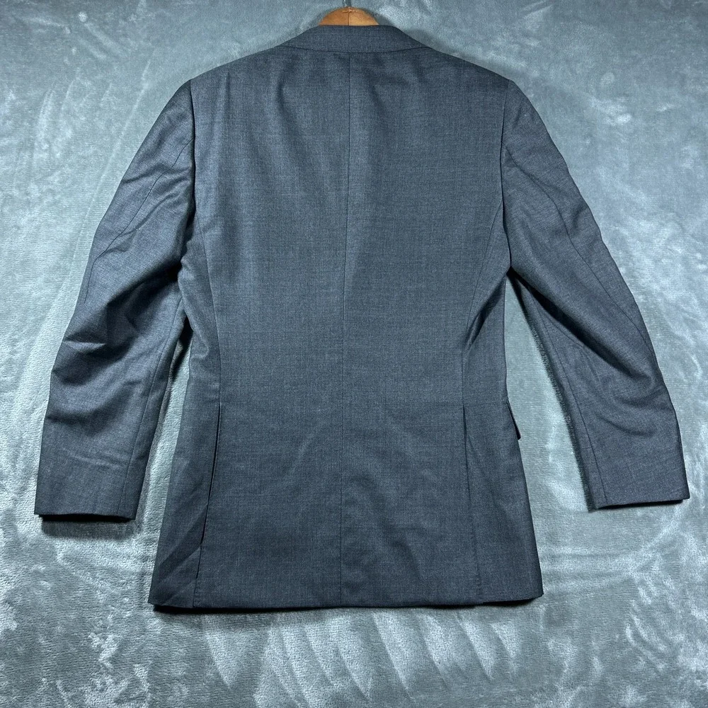 SUITSUPPLY Jacket Mens US 34R Gray Lazio VBC Wool‎ Young Mens Italy NEW Wedding